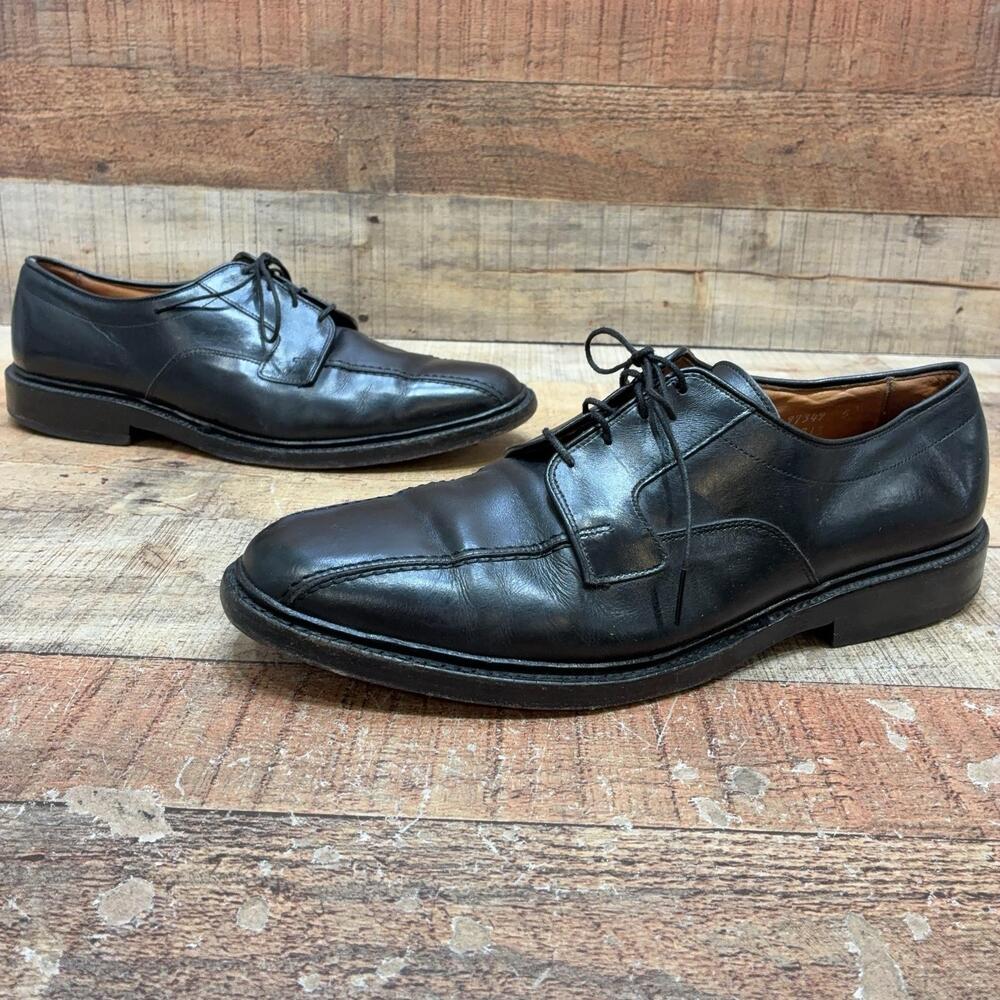 Allen Edmonds Shoes Mens Size 10.5 D 44.5 Black Leather Hillcrest Derby Dress